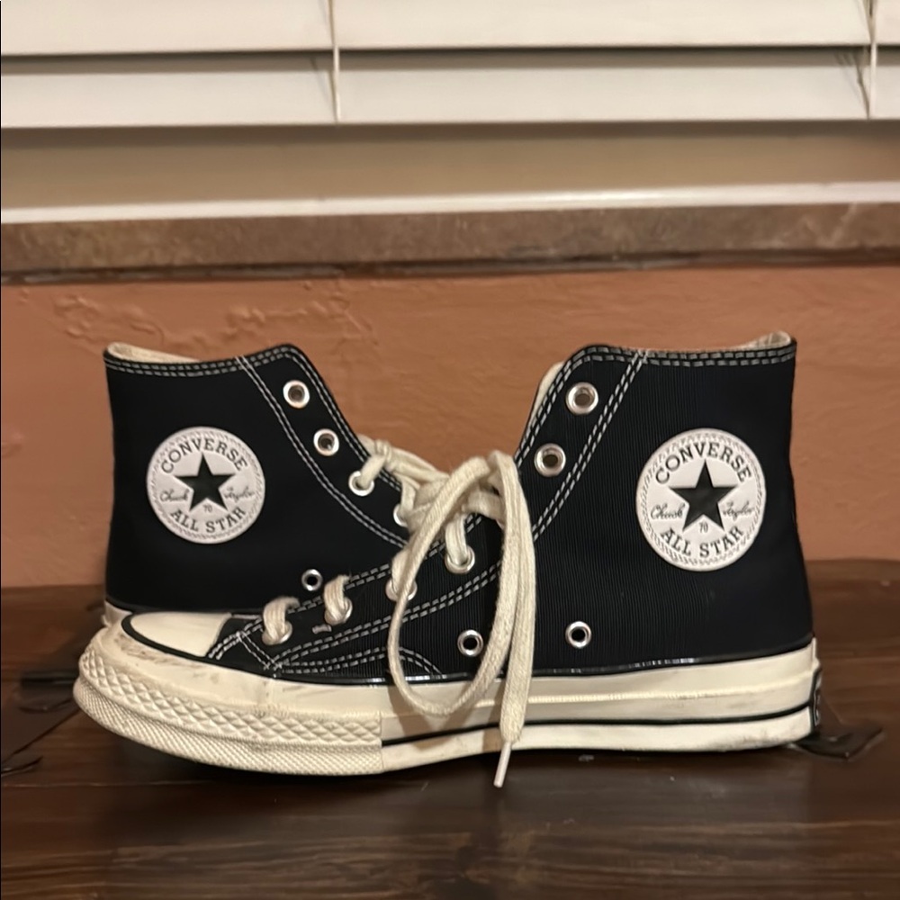Converse Black and White High-Top Sneakers